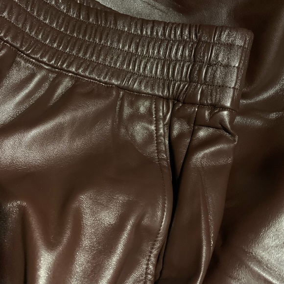 Rachel Zoe Faux Leather Pants 3x Cognac Brown - Picture 7 of 7